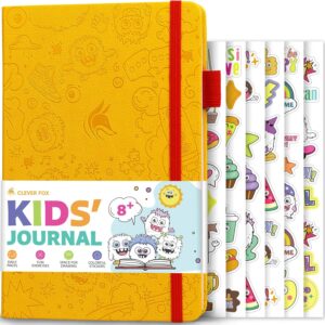 Clever Fox Kids’ Journal – Daily Feelings & Gratitude Notebook for 8+ Children – Child’s Planner & Mood Tracker for Journaling & Writing (Lemon)
