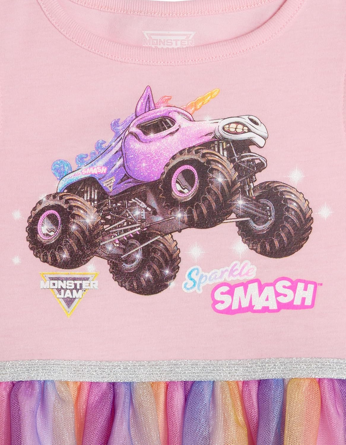 Monster Jam Girls Tulle Tutu Dress Toddler to Big Kid Sparkle Smash - Image 6