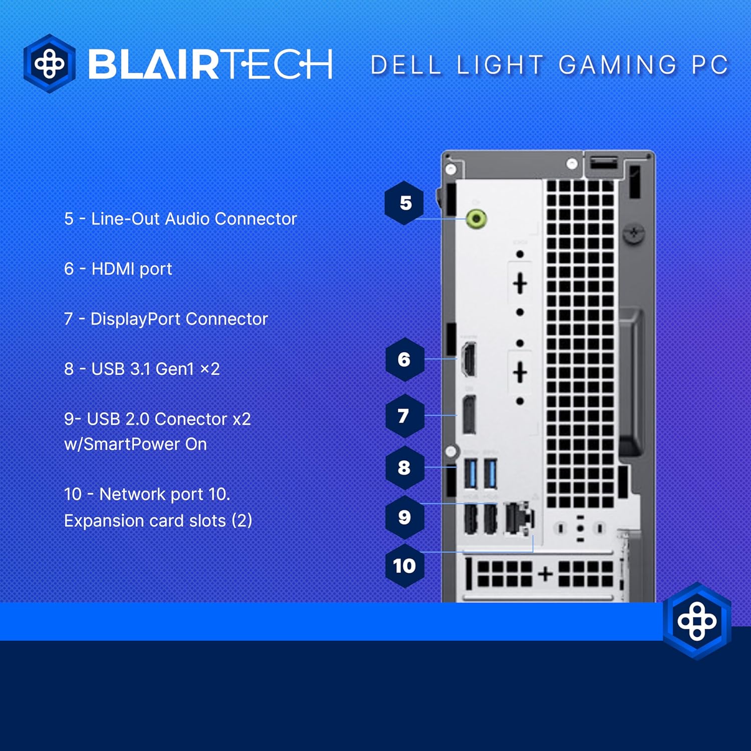 Dell RGB Light Gaming PC Bundle (Renewed) | Intel Core i5 | 16GB RAM | 500GB SSD | NVIDIA GT 1030 2GB | Windows 11 Pro | 24” FHD Monitor | RGB Soundbar, Keyboard, Mouse & Headphones | (Renewed) - Image 8