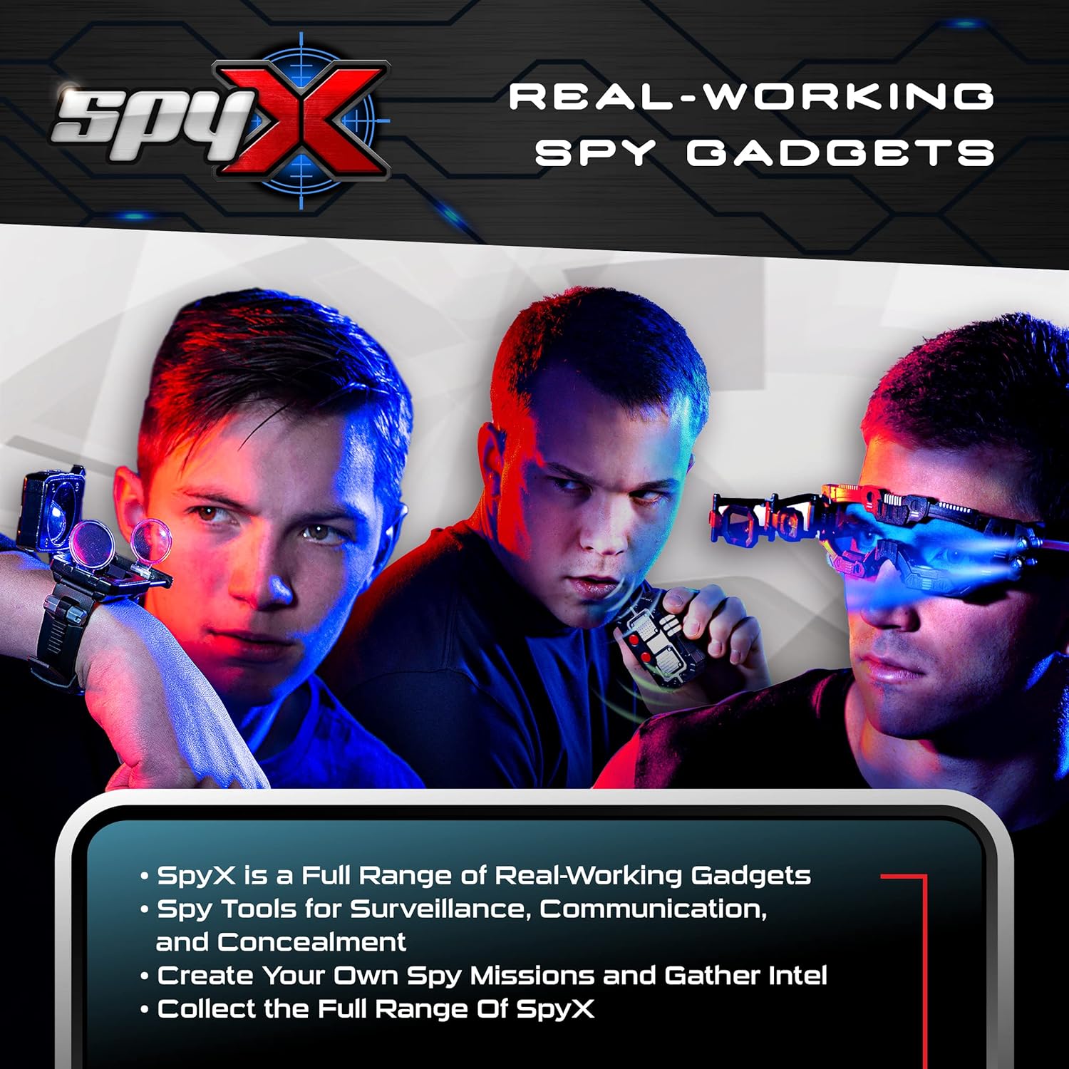SpyX / Night Ranger Set - Includes Night Mission Goggles / Motion Alarm / Voice Disguiser / Invisible Ink Pen. - Image 5