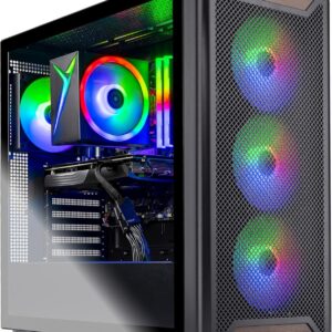 Skytech Gaming Chronos 3 Gaming PC, AMD Ryzen 7 5700 3.7GHz, NVIDIA RTX 5060, 1TB NVMe SSD, 16GB DDR4 RAM 3200, 650W Gold PSU, Wi-Fi, Win 11, Desktop