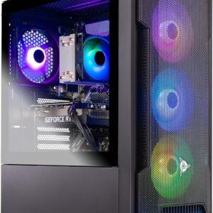 Skytech Gaming Shadow Desktop PC, Ryzen 5 7600X 4.7 GHz (5.3GHz), NVIDIA RTX 4060 8GB, 1TB NVMe SSD, 16GB DDR5 RAM 6000, 650W Gold PSU, Wi-Fi, Win 11