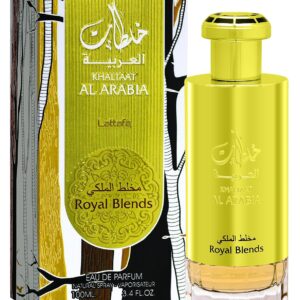 Lattafa Khaltat Al Arabia Royal Blends Gold – Fruity, Spicy, Woody, Amber – Eau de Parfum Spray Long-Lasting Fragrance for Unisex, 3.40 Ounce / 100 ml