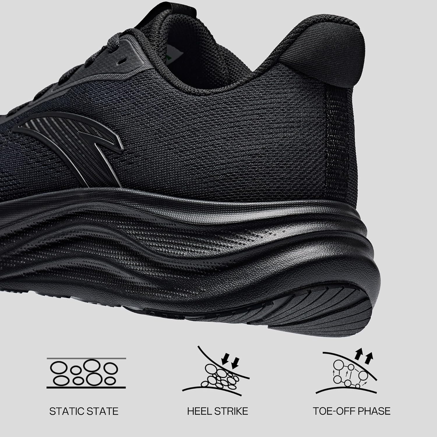 ANTA Men’s Running Shoes, Lightweight Cushioned Breathable Sneakers, Comfortable Trainers with Slip Resistant Outsole for Jogging, Walking and Daily Workout - Image 3