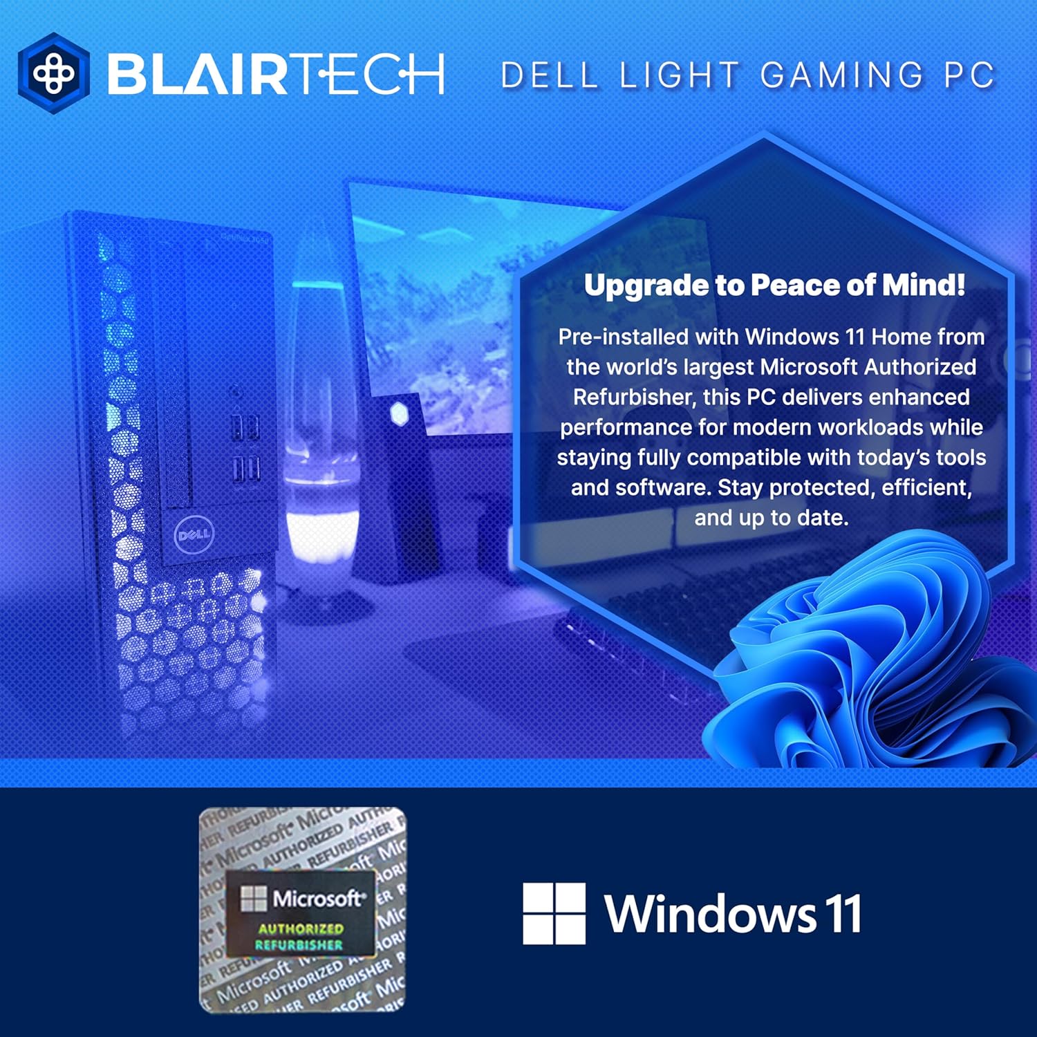 Dell RGB Light Gaming PC Bundle (Renewed) | Intel Core i5 | 16GB RAM | 500GB SSD | NVIDIA GT 1030 2GB | Windows 11 Pro | 24” FHD Monitor | RGB Soundbar, Keyboard, Mouse & Headphones | (Renewed) - Image 9