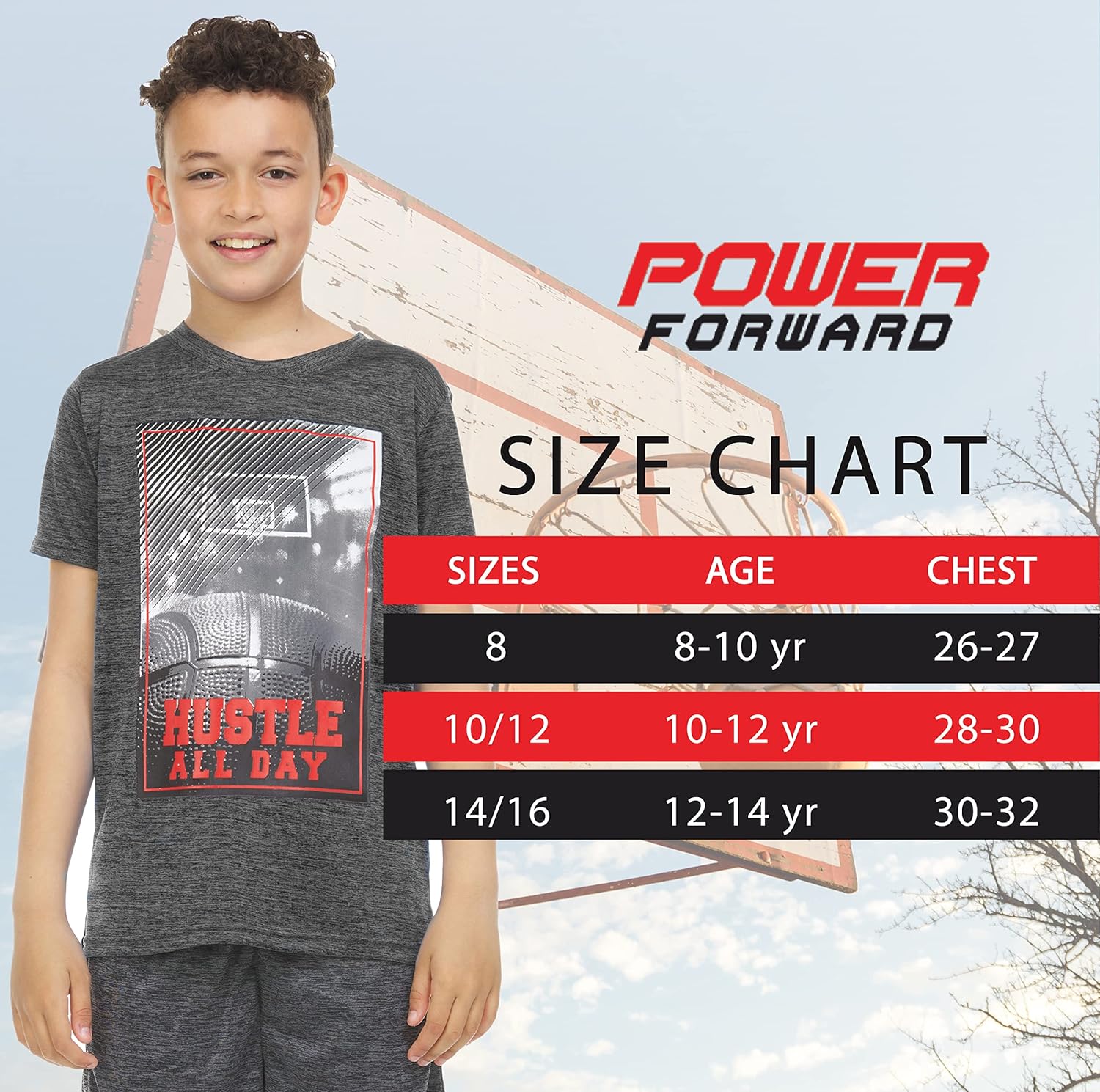 Boys T Shirts - Youth Big Kids Active Athletic Workout Sports Basketball Graphic Short Sleeve Top 4 Pack - Image 6