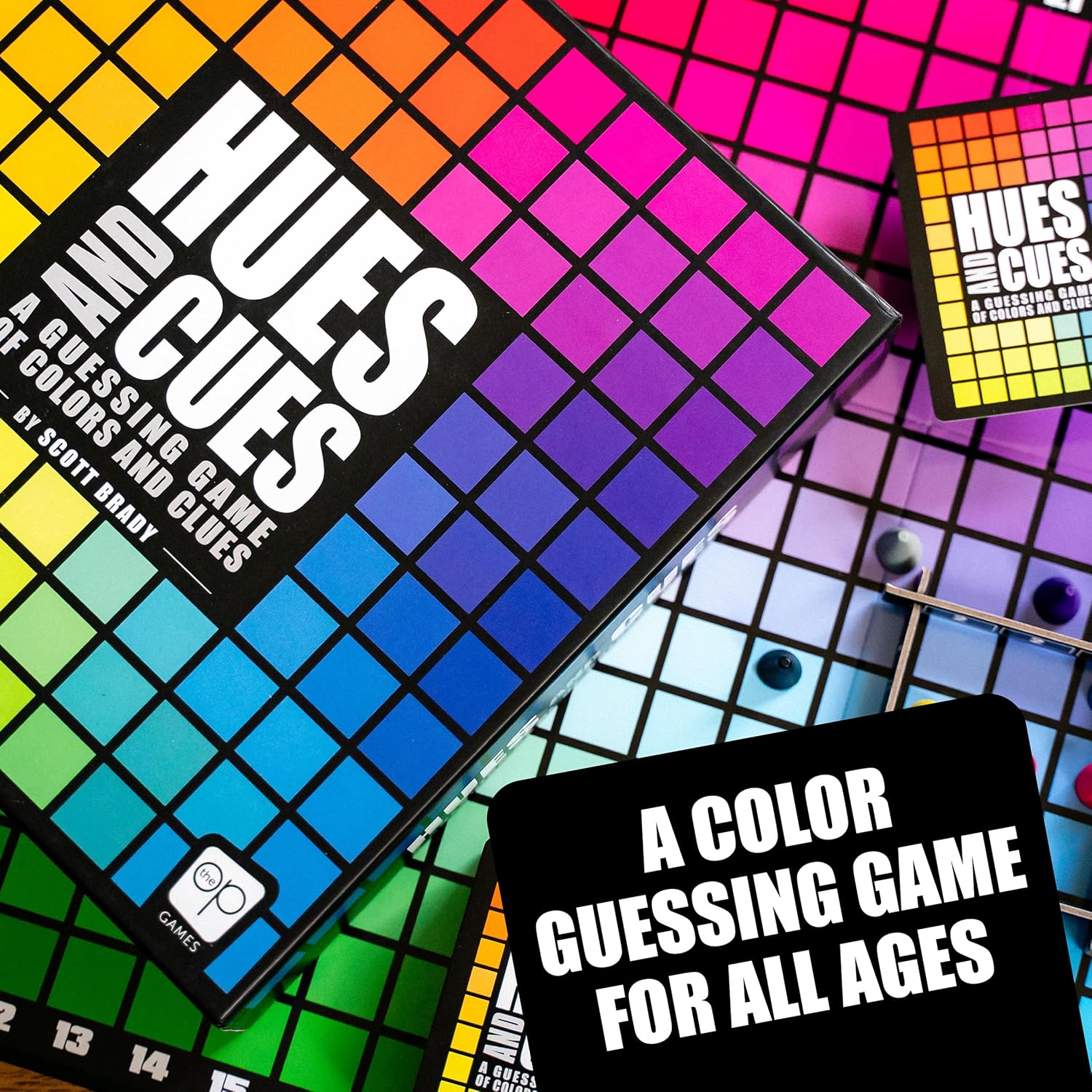 HUES and CUES - Vibrant Color Guessing Board Game for 3-10 Players Ages 8+, Connect Clues and Guess from 480 Color Squares - Image 3