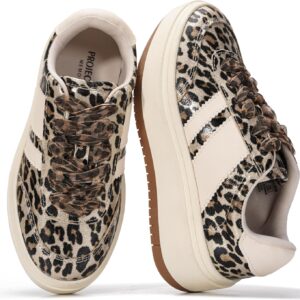 Project Cloud Fashion Platform Sneakers for Kids 2026 – Lightweight Memory Foam Insole Kids Shoes – Durable & Non-Slip Lace up Trendy Platform Kids Sneakers (Little Nita)