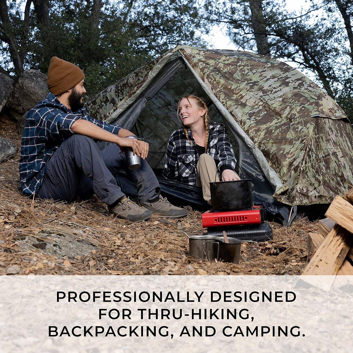 Hyke & Byke Zion Hiking & Backpacking Tent - 3 Season Ultralight, Waterproof Tent for Camping w/Rain Fly and Footprint - 1 Person - Orange - Image 5