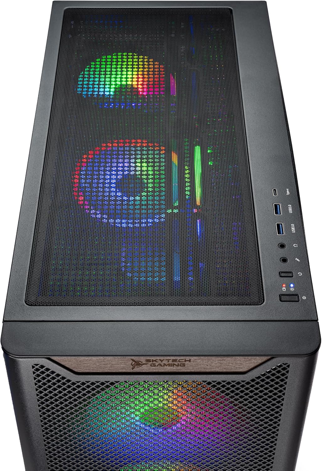 Skytech Gaming Chronos 3 Desktop PC, Ryzen 7 7700X 4.5 GHz (5.4GHz), NVIDIA RTX 5070 12GB, 1TB NVMe SSD, 32GB DDR5 RAM 5600 RGB, 850W Gold PSU, 360mm ARGB AIO, Wi-Fi, Win 11 - Image 3