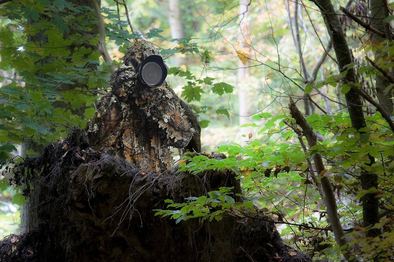 Ghillie Suit, Kids Adult 3D Leafy Camouflage Clothing, Camo Suit for Turkey Hunting, Hunting for Outdoor Game and Halloween - Image 6