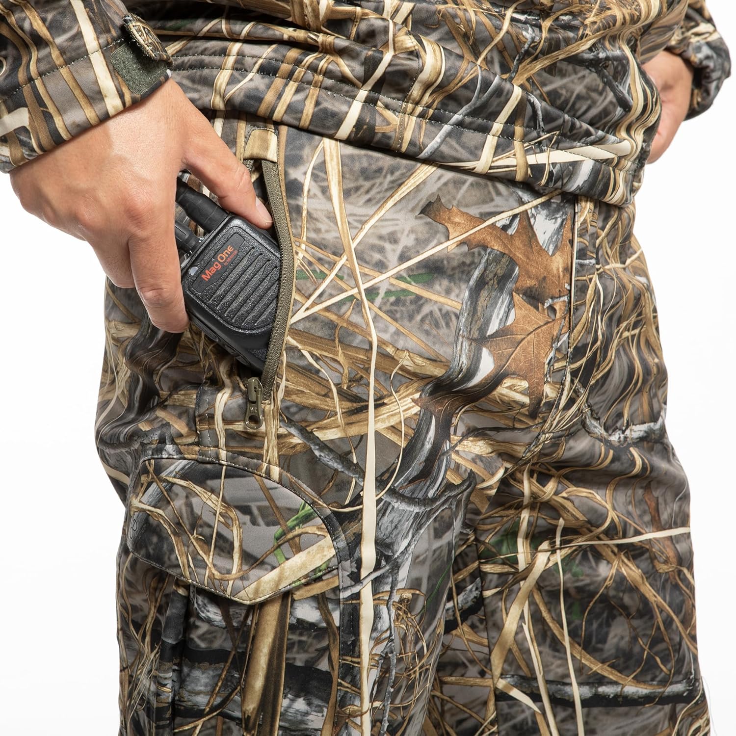 Hunting Pants for Men Camouflage Clothing Gear Windproof Fleece Lined for Winter - Image 2