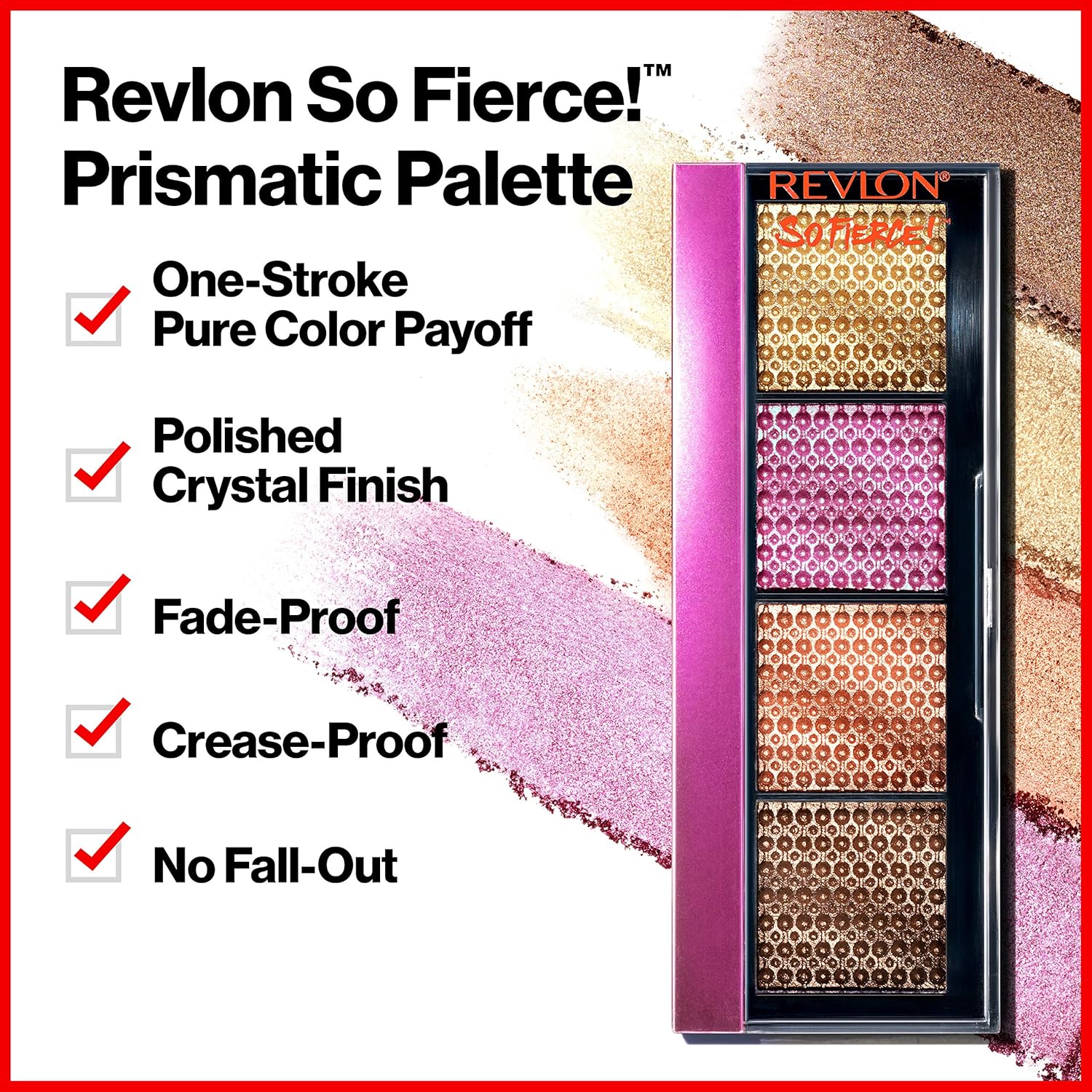 Revlon So Fierce Prismatic Eyeshadow Palette, Eye Makeup, Ultra Creamy Pigmented in Blendable Matte & Pearl Finishes, 965 Tantrum, 0.21 oz - Image 2