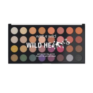 wet n wild Artistry Eyeshadow Makeup 32 Pan Palette, Highly-Pigmented Matte, Shimmer, Metallic Finishes, Long Lasting Builadble & Blendable Formula Cruelty Free & Vegan – Wild Heart