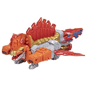 Power Rangers Dino Fury Dimetro Zord Orange Action Figure Toy Part of Megazord, Toys for 4 Year Old Boys and Girls and Up