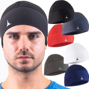 Skull Cap Helmet Liner Running Beanie – Ultimate Thermal Retention and Performance Moisture Wicking. Fits Under Helmets