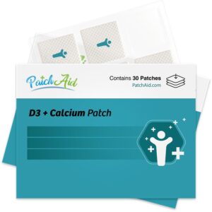 PatchAid D3/Calcium Topical Patch 30-Day Supply (Pack of 2)