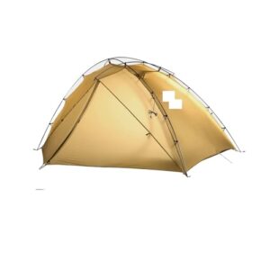 Three-Season Tent, Ultralight Backpacking Tent 2 Person Double Layer Waterproof Windproof Camping Hiking Survival Tent KT2303102(Dead Leaf Palm)