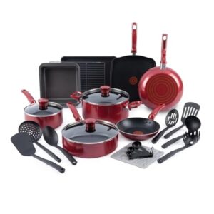 THJKUPO 21-Piece Nonstick Cookware Set, Black kitchen cookware set pots and pans