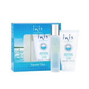 Inis the Energy of the Sea Cologne & Body Lotion Sampler Set – Travel Size Toiletries for Women and Men – Unisex Ocean Fresh Fragrance