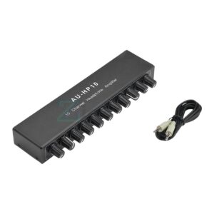 New 2026 Stereo Headphone Amplifier Multi-Channels Audlo Distributor Independent Control NJM4556A DC12-24V 1 Input 10 Outputs