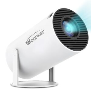 2025 Upgraded HY300PRO Mini Projector with WiFi and Bluetooth,Portable Projector 4K Support,180 Degree Rotation,Auto Keystone Correction,Android 11,Smart Proyector for Outdoor, Bedroom,Game & Business