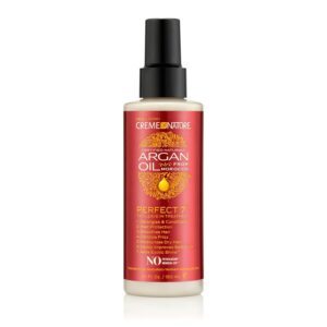 Creme of Nature Perfect 7™ Leave-In Treatment, 7-in-1 Spray For Frizz-Control, Protects From Heat and Detangles, Infused with Argan Oil, 5.1 fl oz