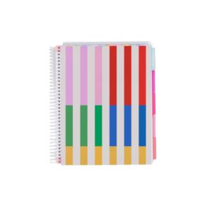 Erin Condren Kids Planner, 7″x9″ Calendar and Activity Book for Kids, Fun Stripes Covers with Durable Kid-Friendly Plastic Coil. Helps Kids Track Activities and Stay Organized