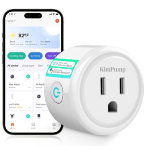 WiFi Smart Plugs, App Controlled Plug Compatible with Alexa and Google Home, Wireless Outlet Plug with Timer & Schedule, 2.4GHz Wi-Fi Only Smart Socket Outlet FCC Listed for Home