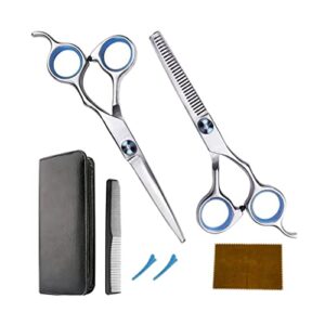 SIDUFHAOPKLL Hairdressing Scissors Set, Professional Thinning Scissors and Sharp Hairdressing Scissors Home Hair Cutting Kit