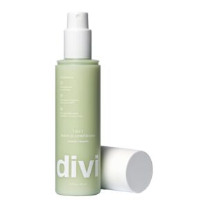 Divi 3-in-1 Leave-In Conditioner Spray – Detangler & Heat Protectant for Frizz Control & Shine, Lightweight Moisturizer – For All Hair Types – 6.5 Fl Oz