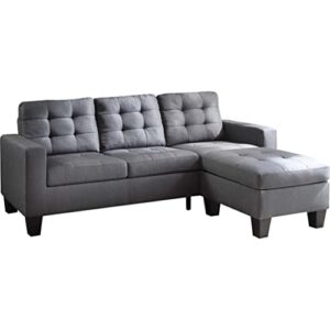 HSIJYGX Convertible Sectional Sofa Couch Fabric L-Shaped Couch Living Room Furniture Corner Sofa Set