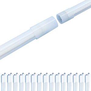 NUWATT 8 FT LED T8 Tube Frosted Lens (15 Pack) 42W 4000K 5500 Lumens,120-277V, Double Pins, Breaks Down into (2) – 4 FT Fixtures – SnapNConnect Technology