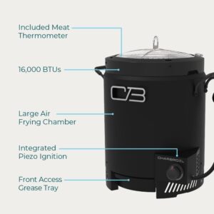 Charbroil The Big Easy Oil-Less Turkey Fryer | Outdoor Air Fryer | Propane Cooker, Black – 24102165