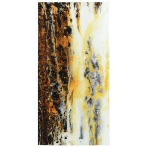 Empire Art Direct “Granite I A Frameless Free Floating Reverse Printed Tempered Art Glass Wall Art, Ready to Hang, Living Room, Bedroom & Office, 72″ x 36″ x 0.2”