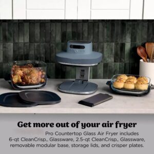 Ninja Crispi Pro 6-in-1 Countertop Glass Air Fryer for Air Fry, Bake, Roast and Reheat