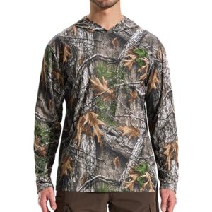LOOGU Men’s Hunting Camo Shirt Lightweight, Camouflage Shirts for Men Long Sleeve Shirt for Fishing Hiking Camping
