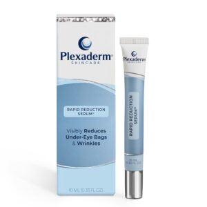 Plexaderm Rapid Reduction Eye Serum – Visibly Reduces Under-Eye Bags, Wrinkles, Dark Circles, Fine Lines & Crow’s Feet Instantly, Anti Aging Wrinkle Remover for Face, Full Size Tube