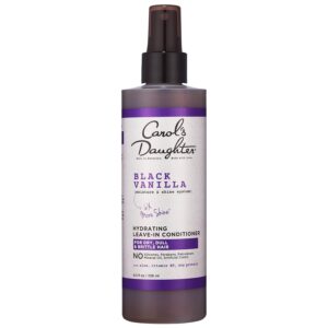 Carol’s Daughter Black Vanilla Leave In Conditioner for Curly, Wavy or Natural Hair, Moisturizing Hair Care for Dry, Dull or Brittle Split Ends, 8 Fl Oz