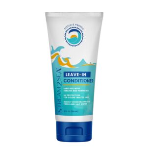 Leave-In Hair Conditioner Detangles & Replenish Hair Moisture Natural Reef Safe Formula – Sulfate and Paraben Free with UV Protection by Stream2Sea