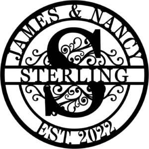 Metal Name Signs Personalized, Custom Name Signs, Custom Family Name Sign, Last Name Sign, Metal Wall Art, personalized wall decor, Personalized Wedding Gift