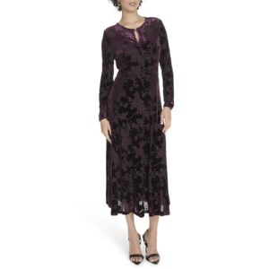 Tommy Hilfiger Women’s Dresses Midi, Aubergine, 6