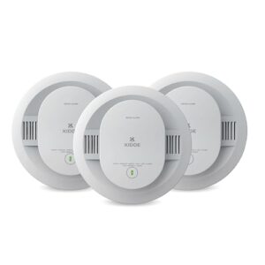 Kidde Smoke Detector for Home, AA Battery Powered, LED Light Notifications, 3-Pack