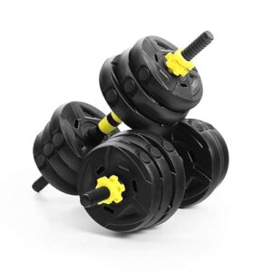 20KG 30kgDumbbell Weight Set Adjustable Fitness Dumbbell Set Gym Muscle Strength Exercise Training Tool Weightlifting Equipment (Black 30kg)