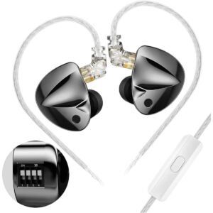 D-Fi Earphones HiFi Bass Earbuds Monltor 4-Level Tuning Switch Headphone Sport Stereo Sound Noise Reduction Headset New 2026 Electronic & Accessories