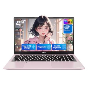 NIMO 15.6″ IPS FHD-Laptop, Intel Pentium Quad Core N100 4GB RAM 128GB SSD (Beat i3-1115G4, Up to 3.4GHz) Computer with Backlit Keyboard Fingerprint Type-C Charger WiFi 6 BT5.2, for Student and Home