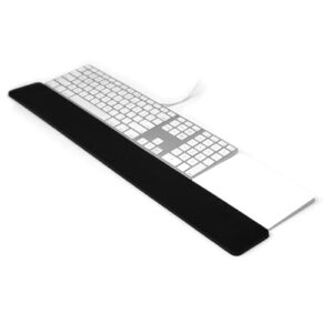 GRIFITI Slim Wrist Pad 24″ x 4″ x 0.375″ Inch Extra Long Slim Profile Keyboard & Mousepad Wrists Rest for 1/4 Inch Thick Slim Keyboard with Trackpad or Mouse Ergonomic Support