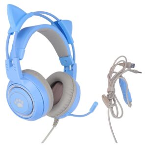 Cat Ear Gaming Headphone SYG25 Cat Ear Gaming Headset USpB+3.5mm Plug Gaming Headphone Supports Volume Adjustment Microphone Mute New 2026 High for Reliable Electronic Component