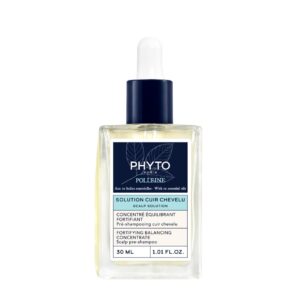 PHYTO POLLEINE Fortifying Balancing Concentrate – 100% Plant-Based Pre-Shampoo Scalp Treatment with 10 Essential Oils – Cleanses, Soothes & Revitalizes All Scalp Types – 1.01 fl oz