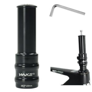 FOMTOR Bike Stem Riser, Extender MTB Handlebar Stem, Bicycle Handlebar Raiser Head Up, 3D Aluminum Alloy Adapter for 1-1/8″ 28.6mm Fork, for Mountain Bike, Road Bike, BMX (120MM) (120MM)